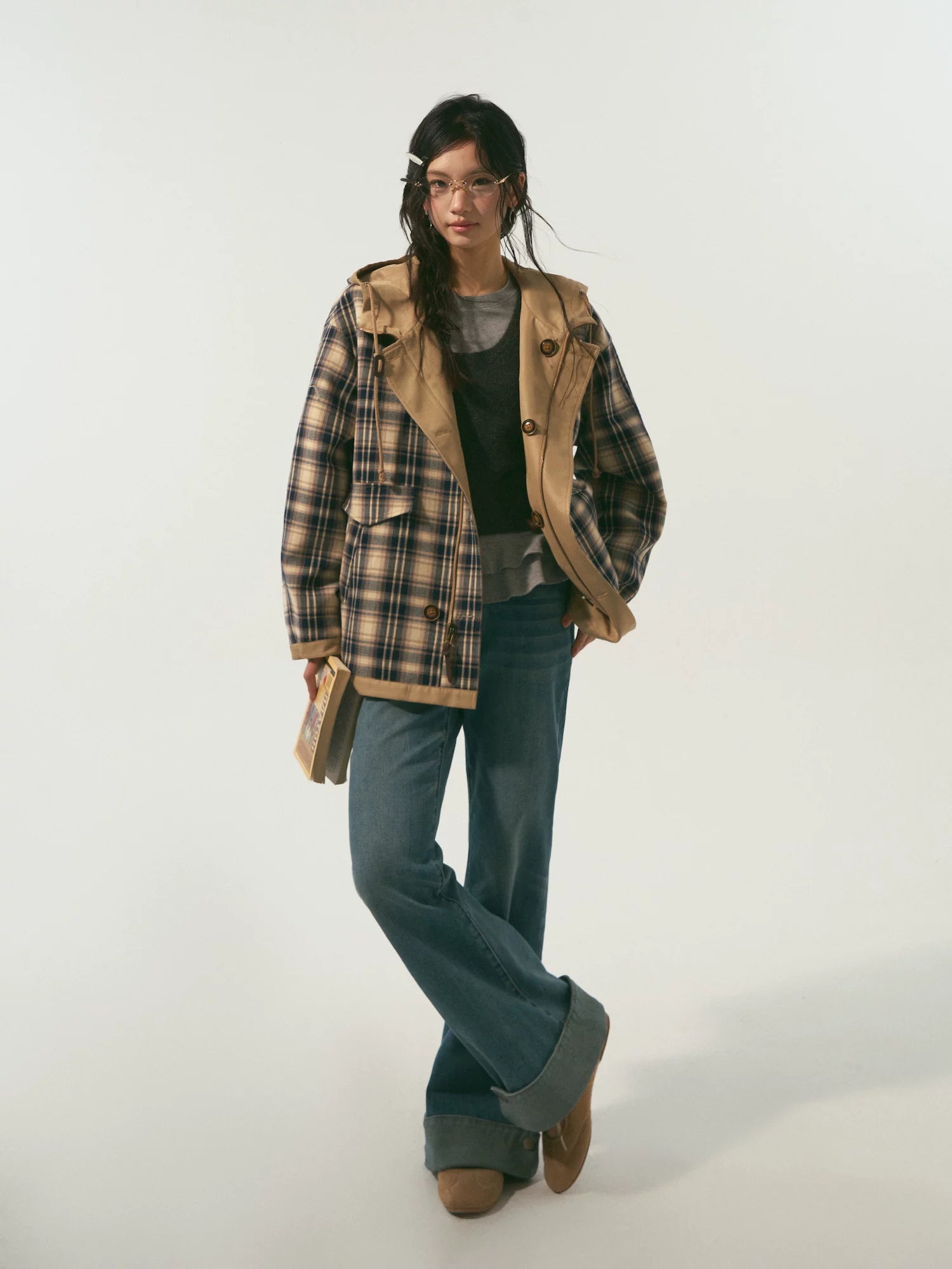 Reversible Hooded Windbreaker Jacket