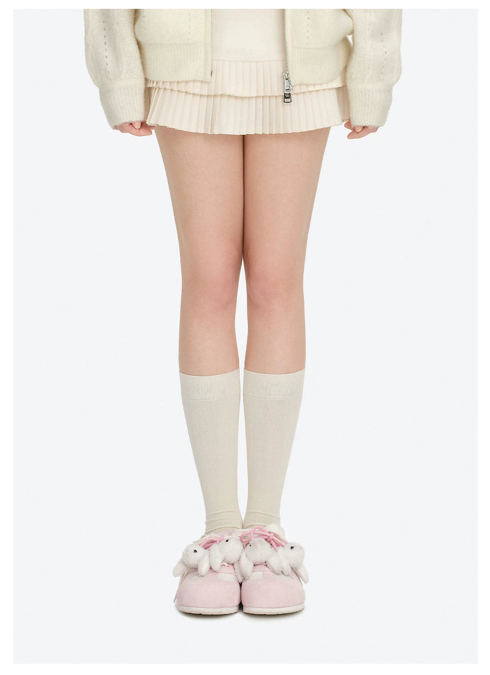 13DE MARZO Plush Bear Elevated Mule Sneakers
