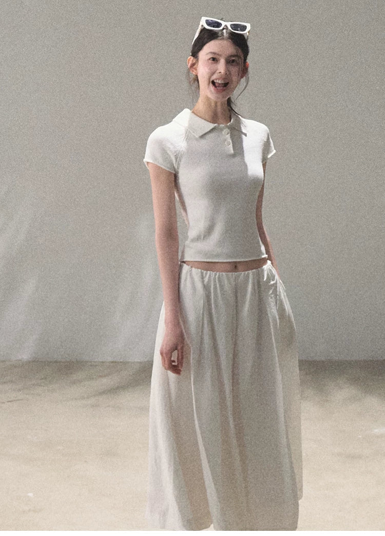 Journey Linen Polo Knit T-Shirt