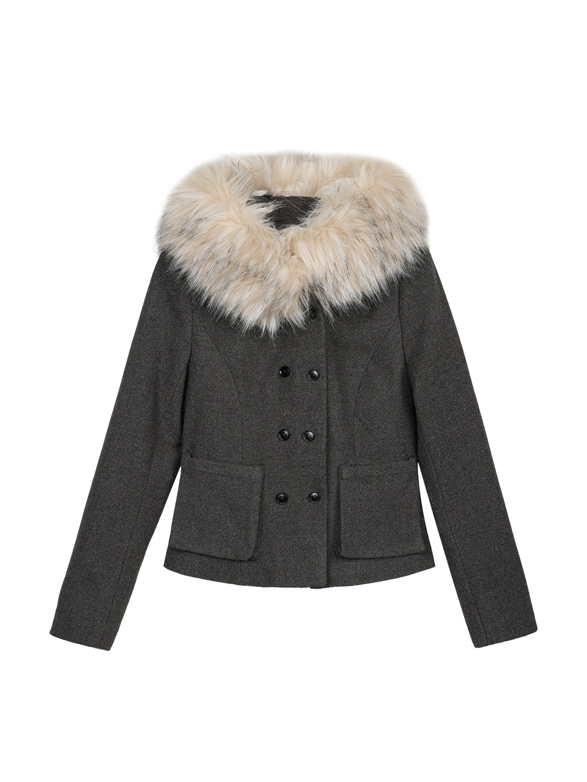 Grey Short Down Jacket - CHINASQUAD