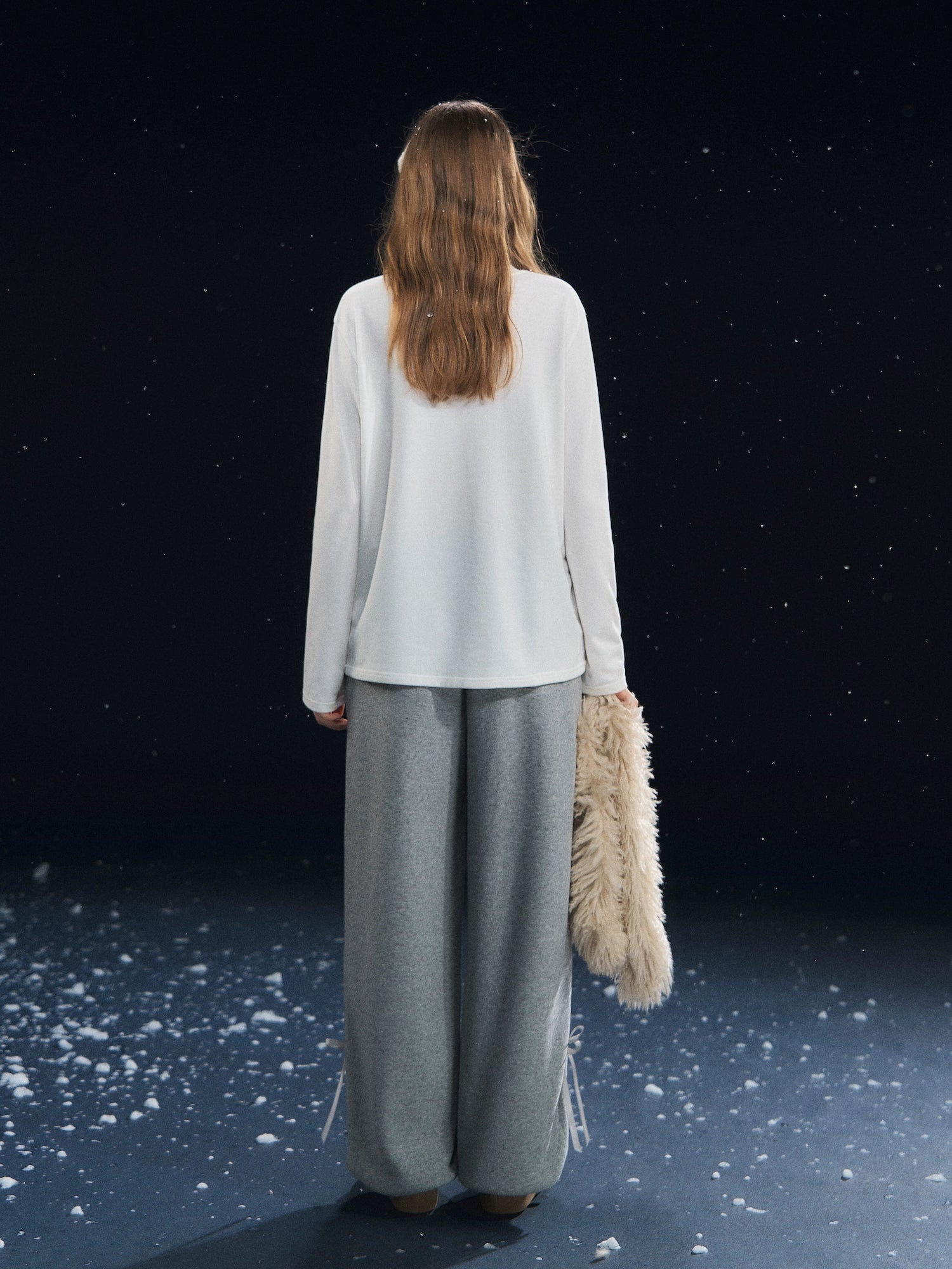 Velvety Jogger Lantern Pants