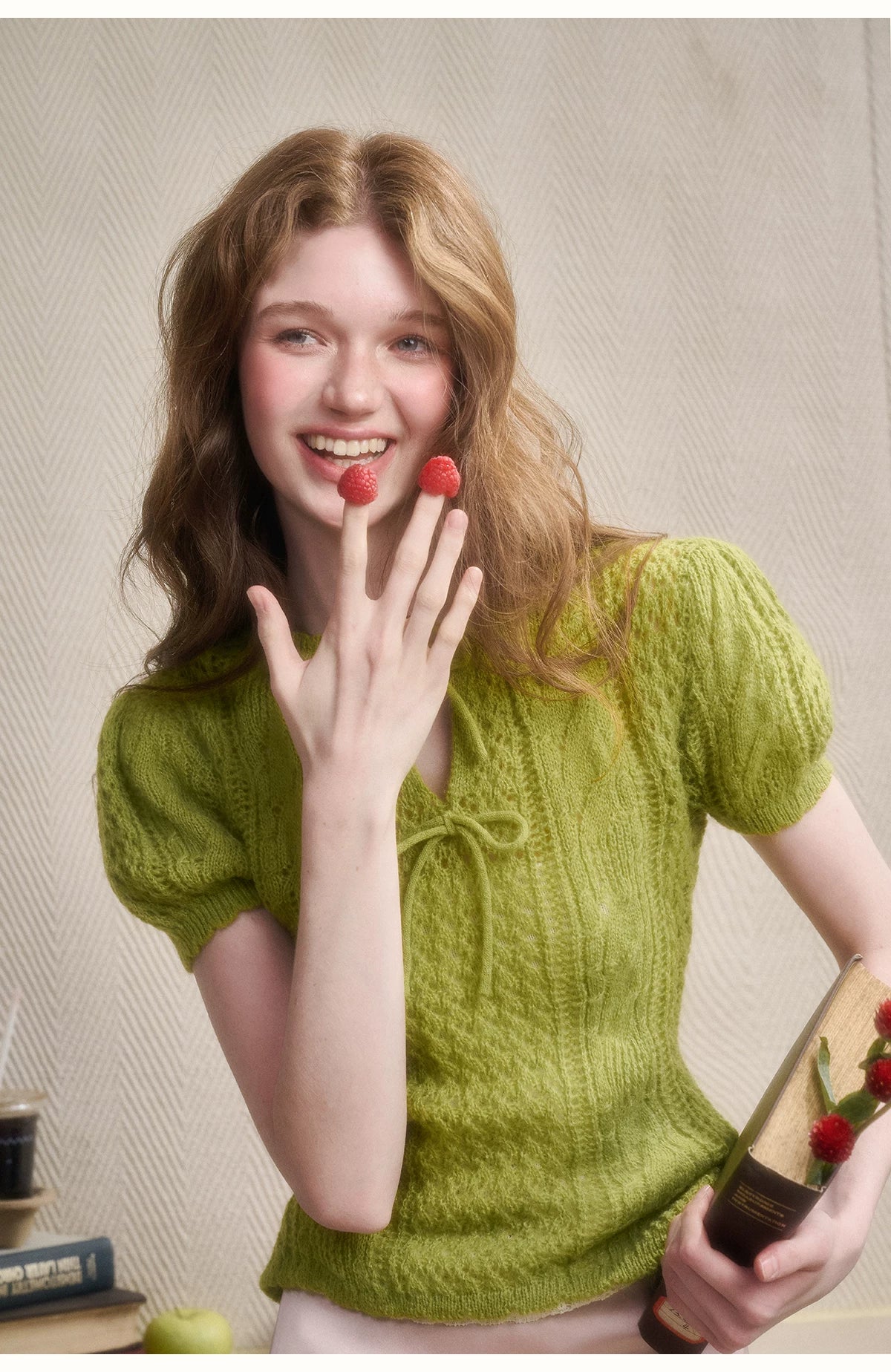 Soft Kitten Mohair Wool Knit Top