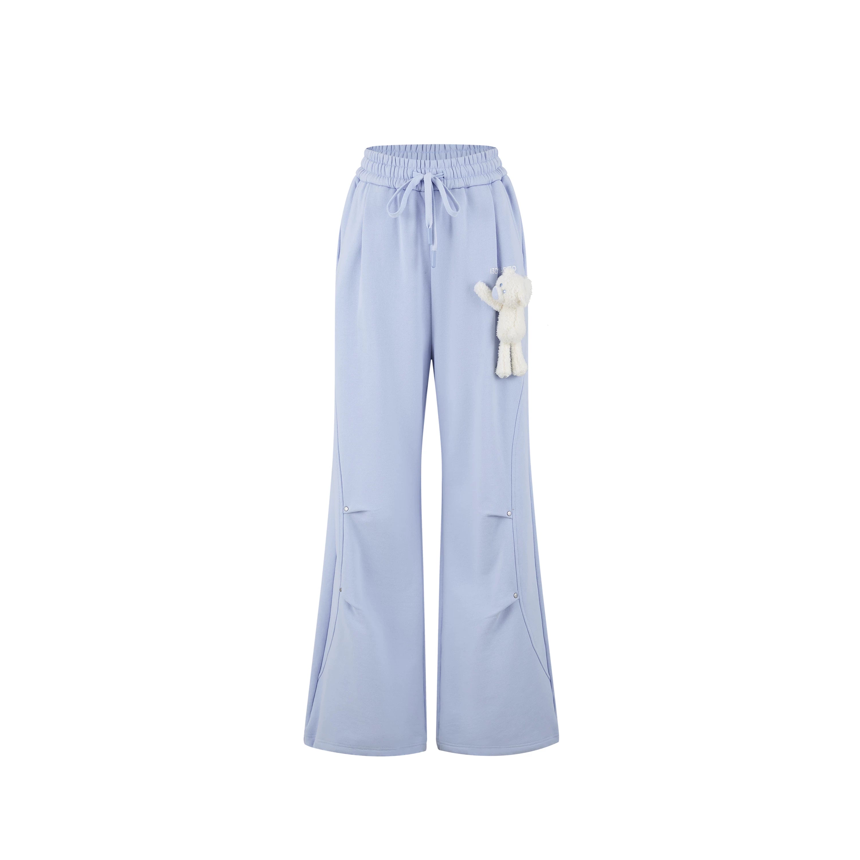 Panel-Structured Wide-Leg Lounge Pants