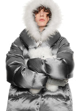 Silver Satin Oversized Down - CHINASQUAD