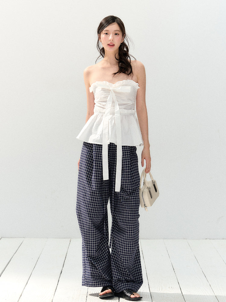 Waist Cinching Lace Cami Top - CHINASQUAD