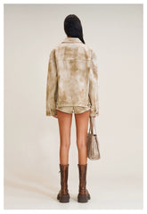 Wild Continent Handcrafted Oversized Denim Jacket - CHINASQUAD