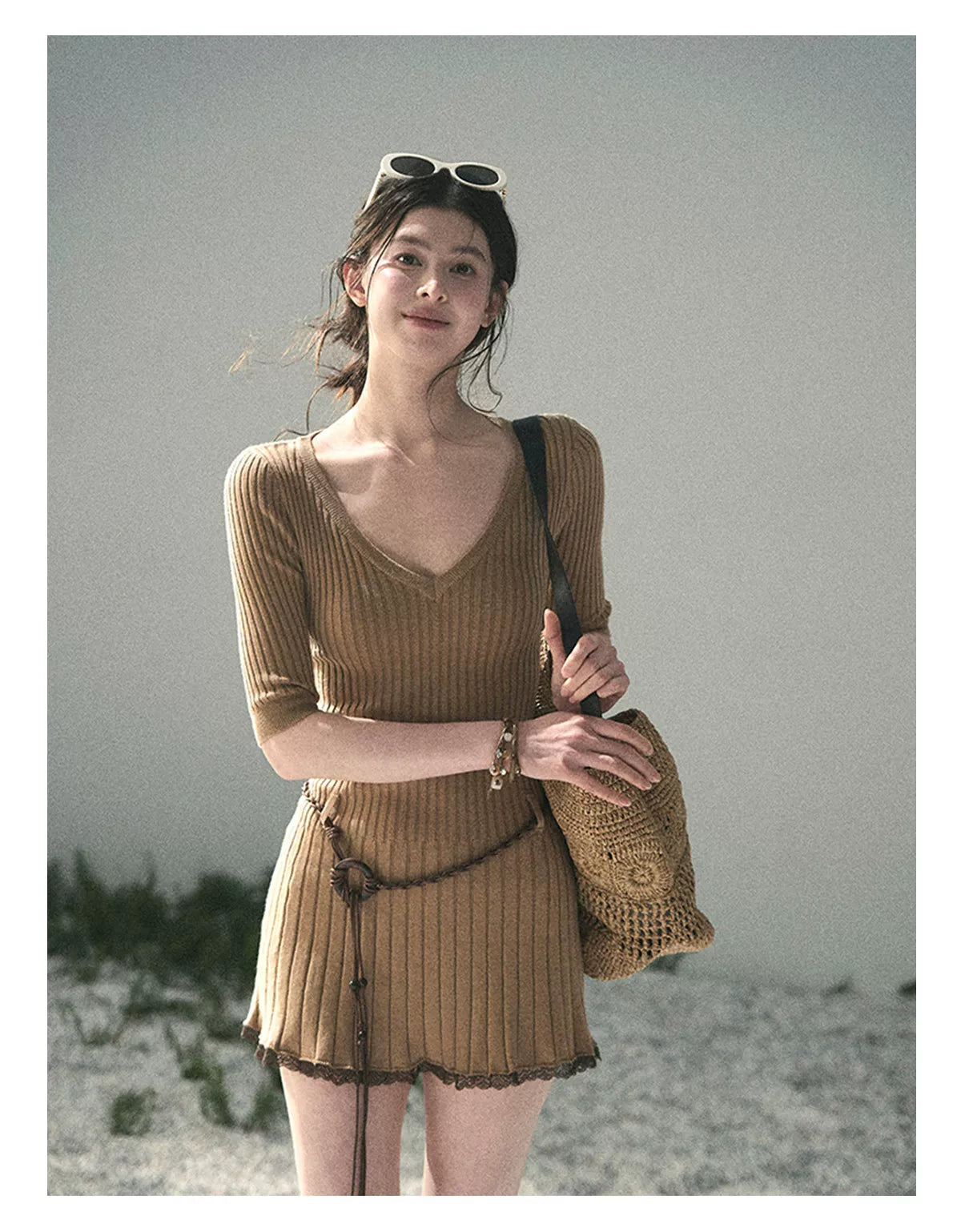 Amber Memory Knit Mini Dress