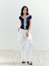 Sailor Collar Waist Tee - CHINASQUAD