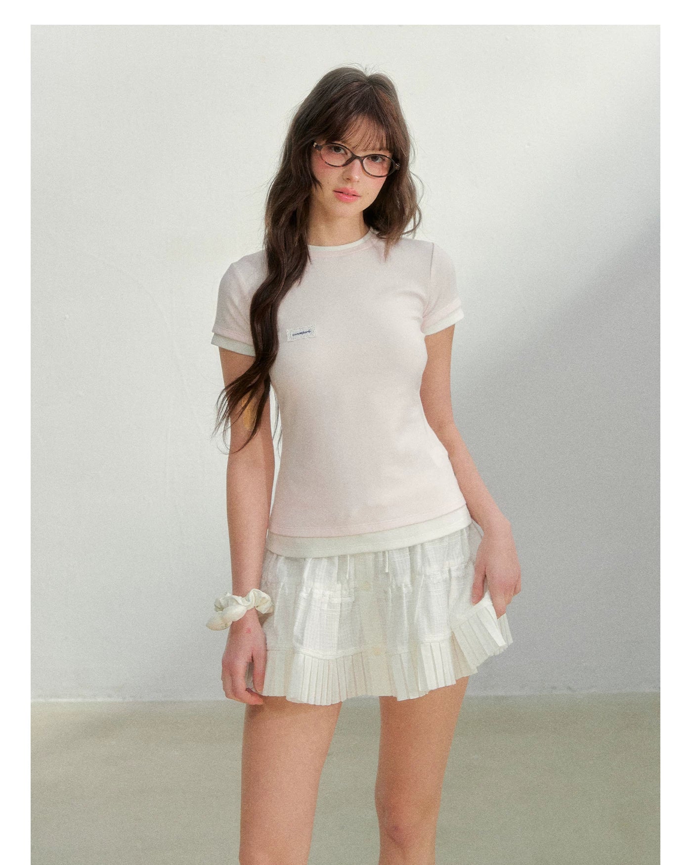 Oxygen Cotton Contrast Trim Slim Fit Tee