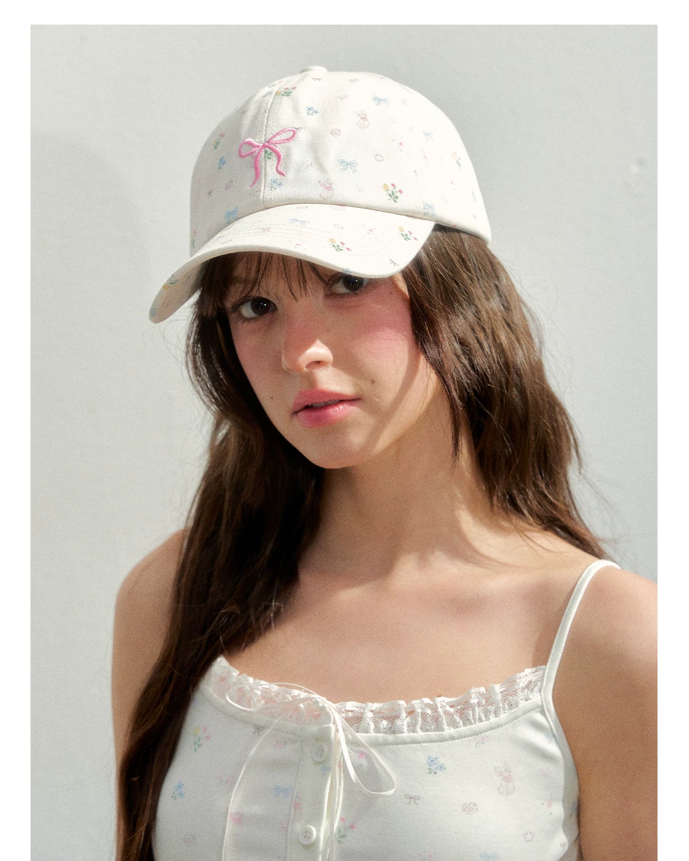 Vintage Floral Embroidered Girl Baseball Cap