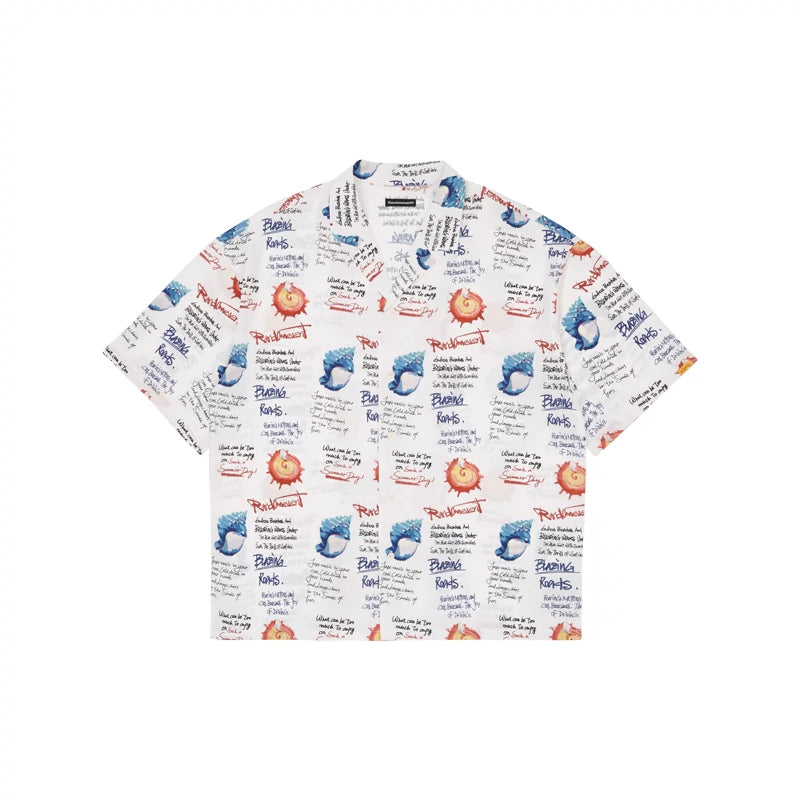 Black & White Graffiti Shirt - CHINASQUAD