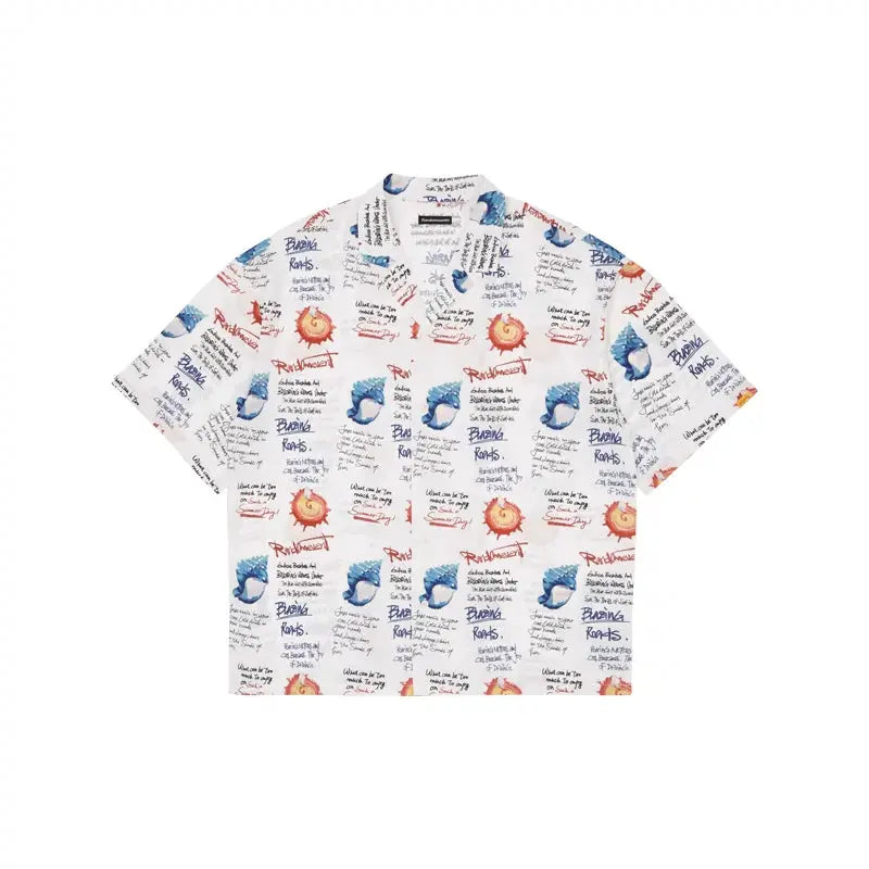 Black & White Graffiti Shirt - CHINASQUAD