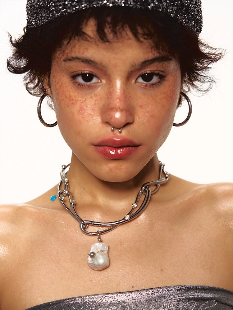 Natural Baroque Pearl Necklace - CHINASQUAD