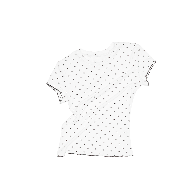 Cat Paw Round Neck T-shirt