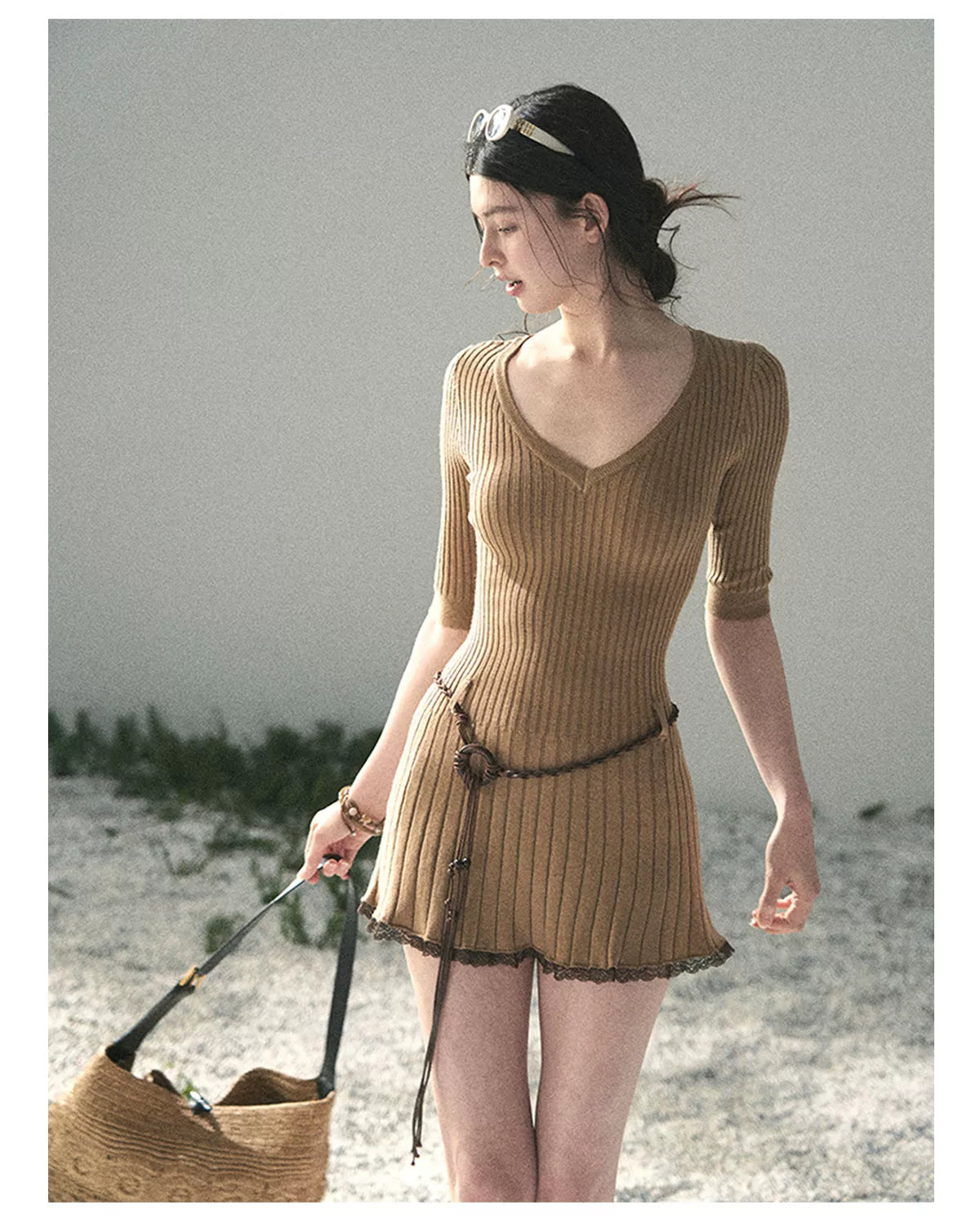 Amber Memory Knit Mini Dress