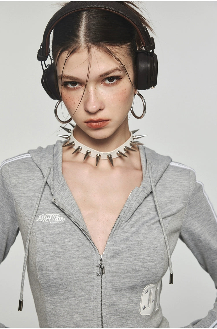 Zip-up Waist Slimming Hoodie - CHINASQUAD