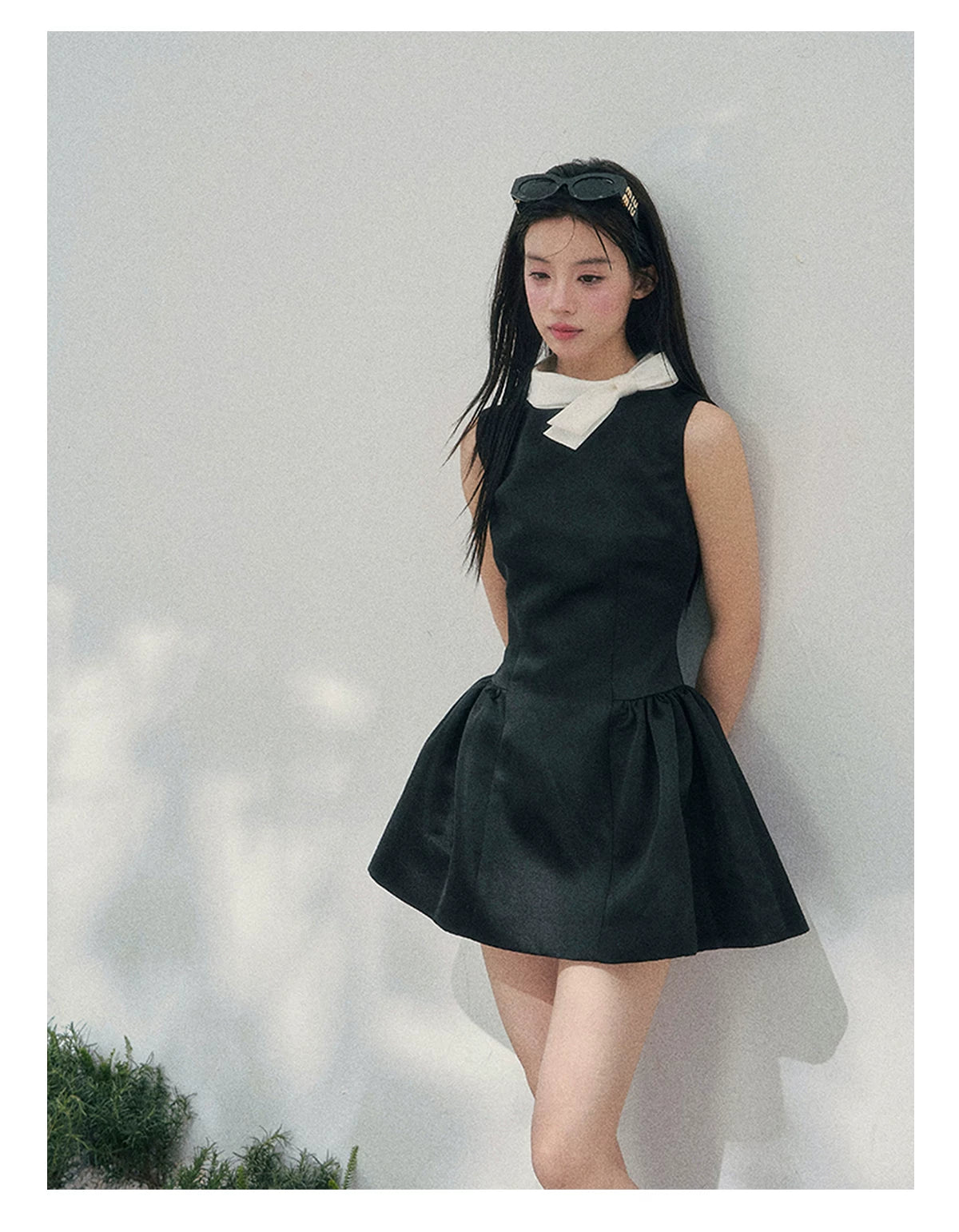 Liliane Ballroom Puff-Sleeve Mini Dress