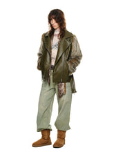 Fur Panel Quilted Moto Jacket - CHINASQUAD