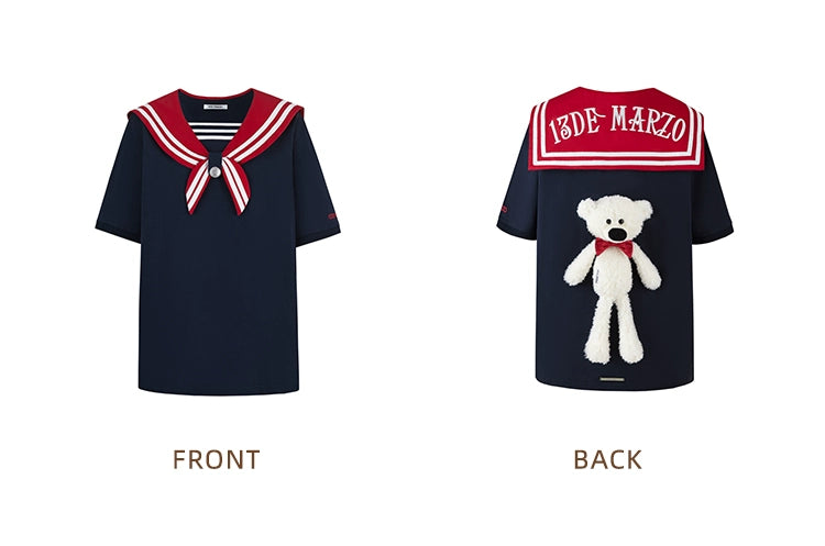 Bear Sailor Dual Piece T-Shirt - CHINASQUAD
