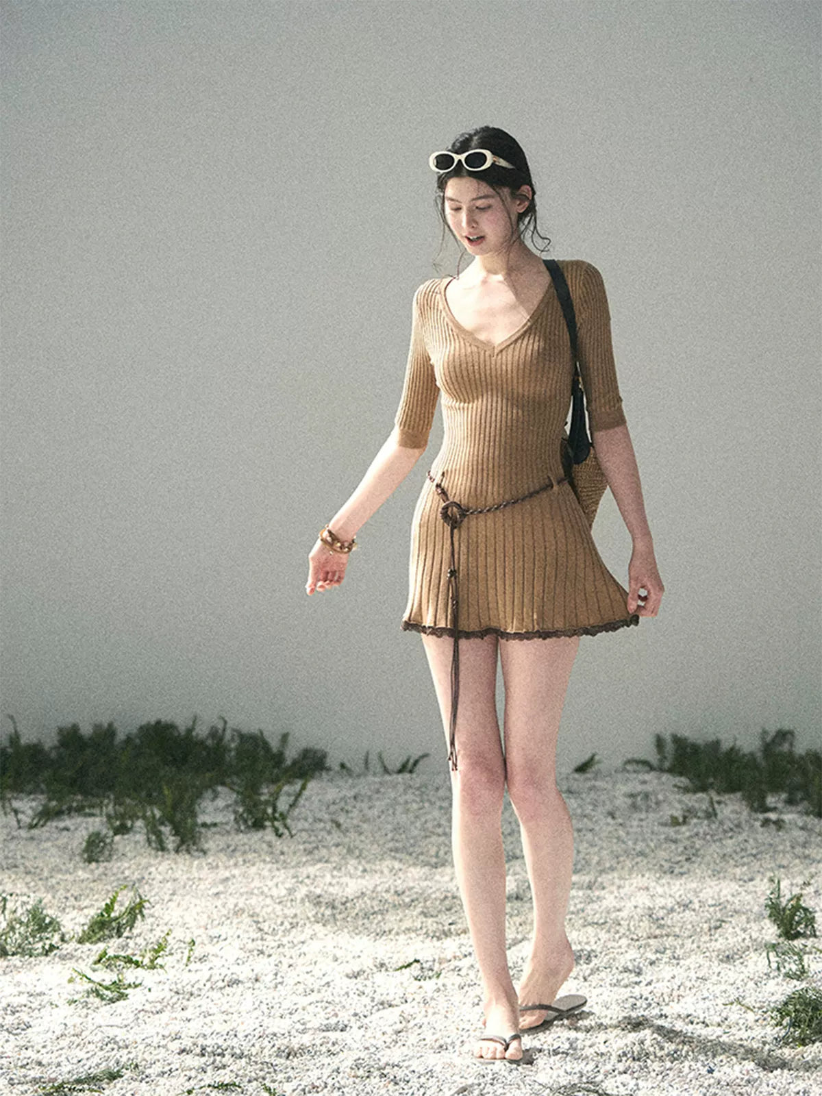 Amber Memory Knit Mini Dress