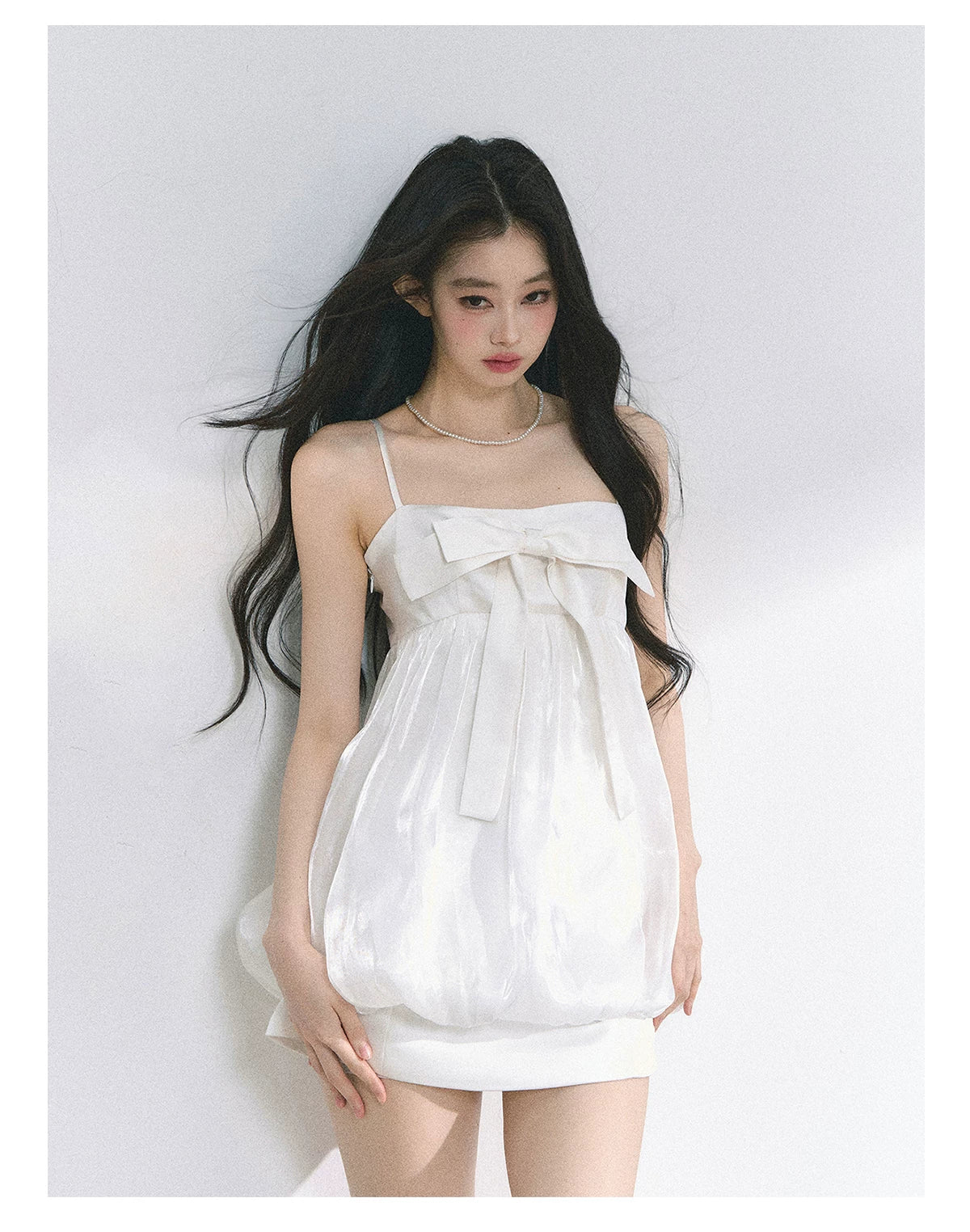 Puff Blossom Off-Shoulder Mini Dress