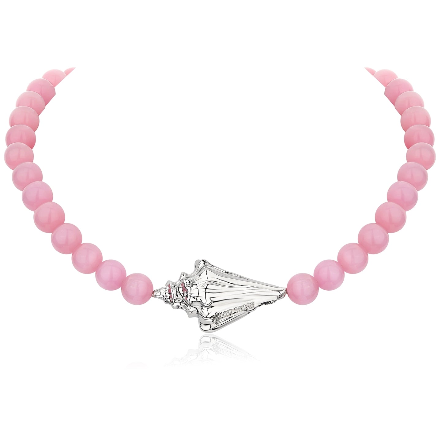 Seashell Star Pink Crystal Choker Necklace