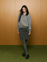 Sequin Collar Polo Sweatshirt - CHINASQUAD