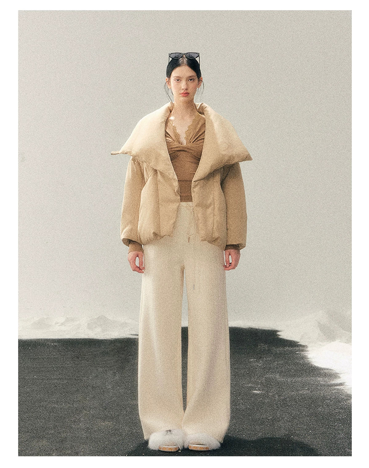 High Neck 90% Down Winter Puffer Jacket