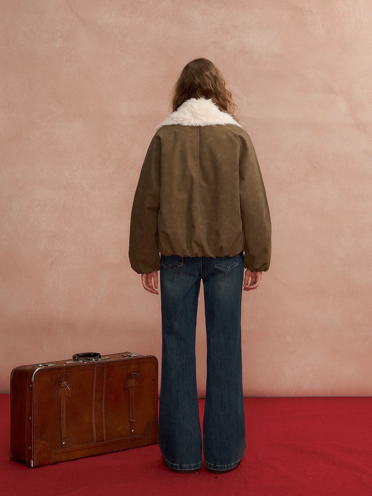 High-Rise Stretch Flared Denim Pants