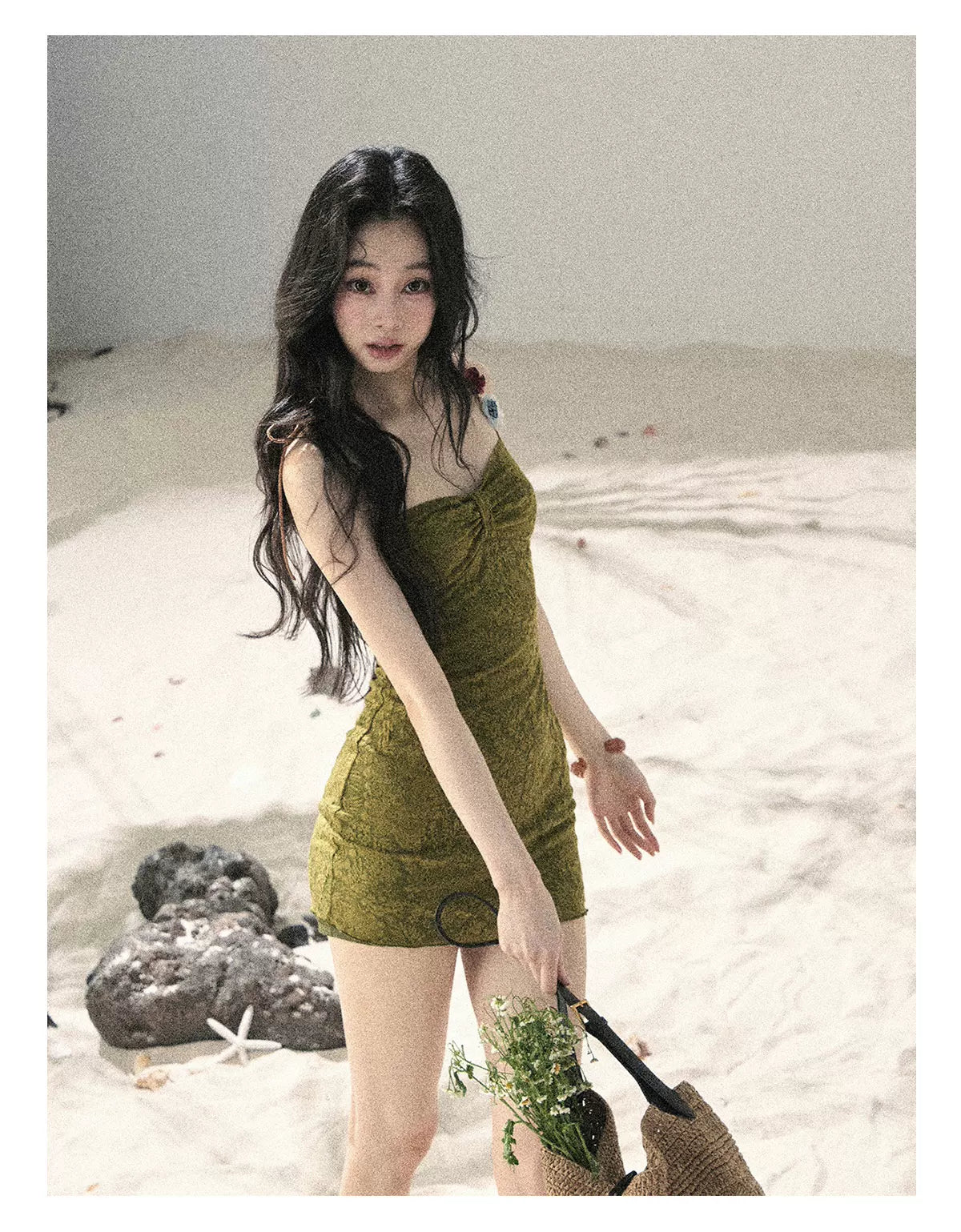 French Vine Jacquard Bodycon Mini Dress