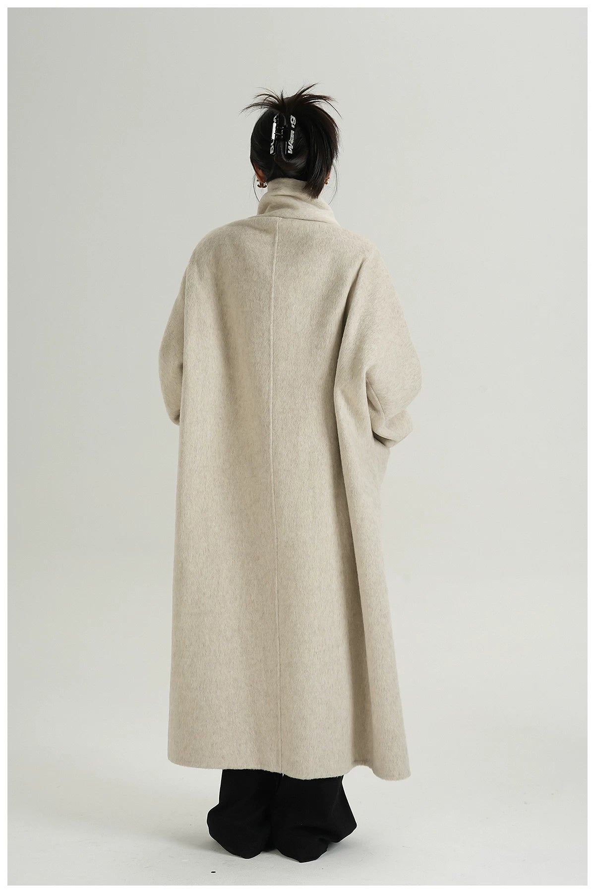 Oversized Double-Faced Wool Long Coat