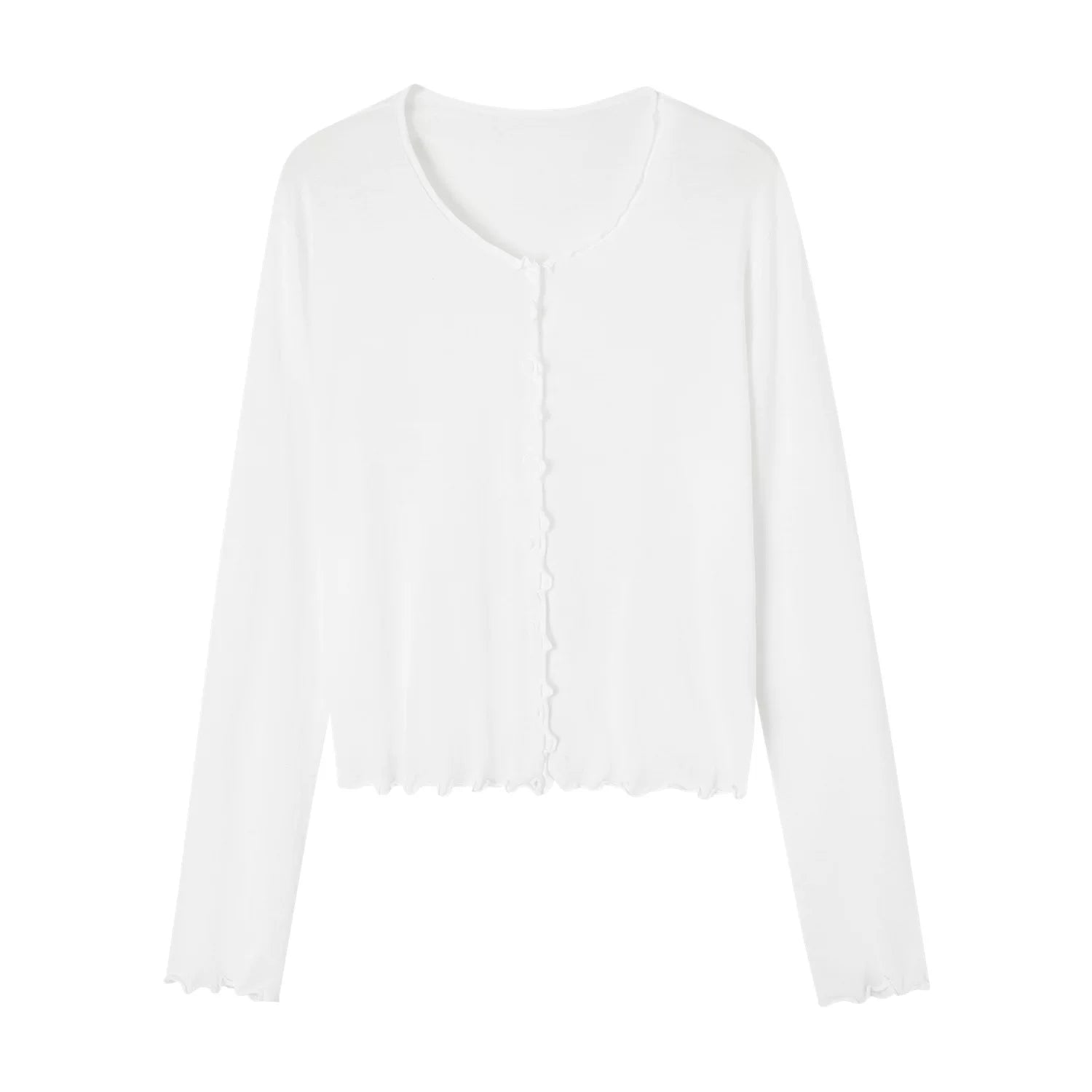 Mercerized Cotton Ultra-Lightweight Cardigan