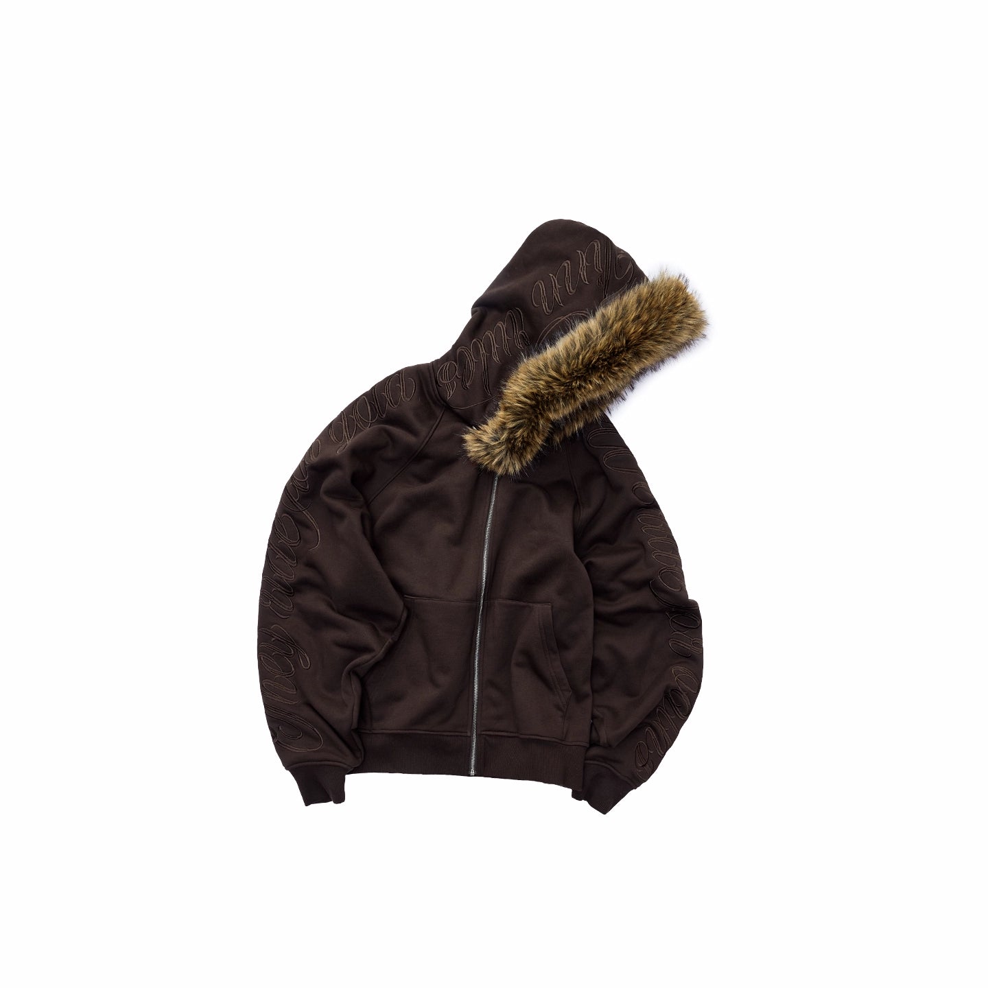 Faux-Fur Sweatshirt & Jogger Set