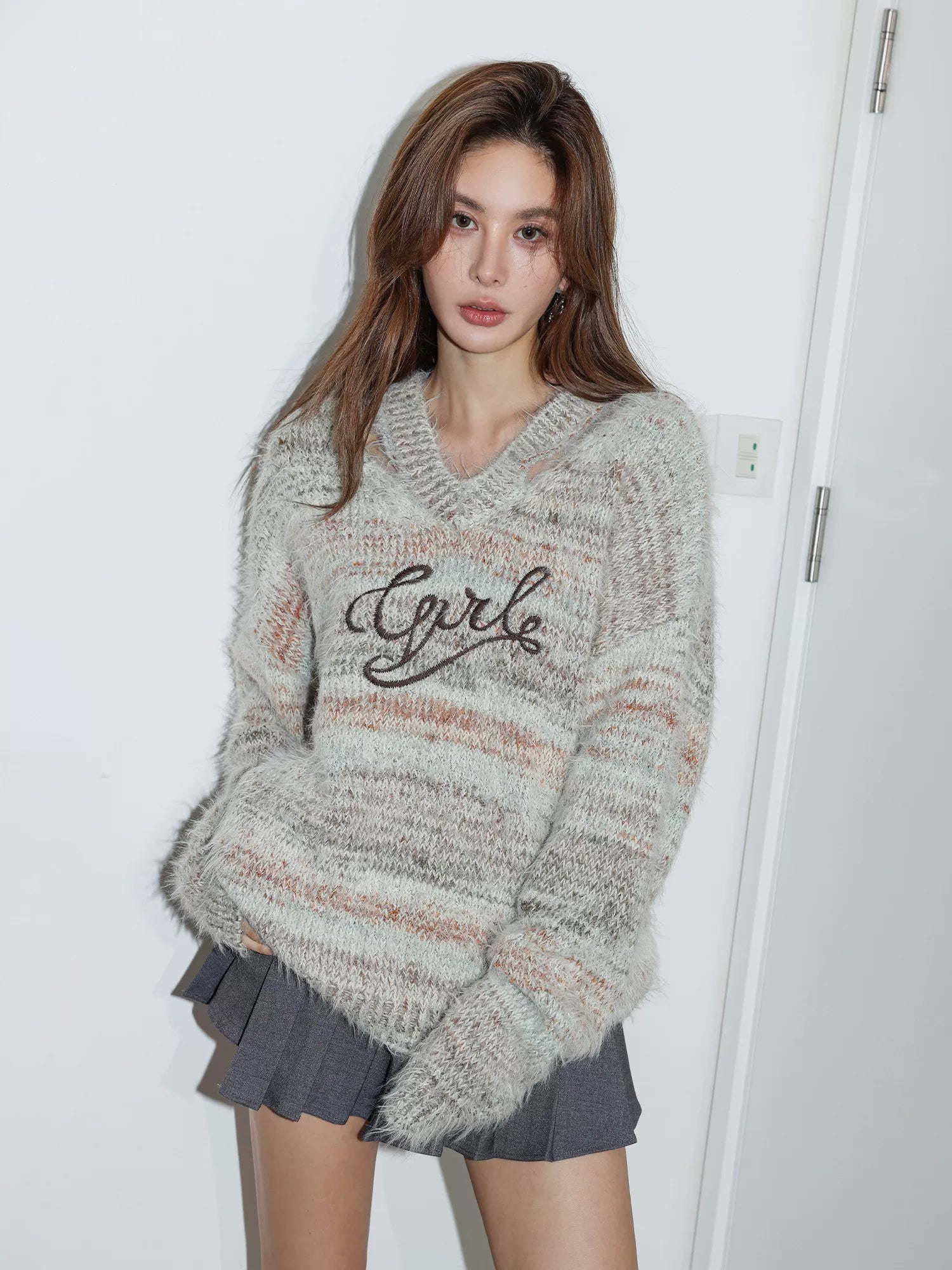 Gradient V-Neck Sweater