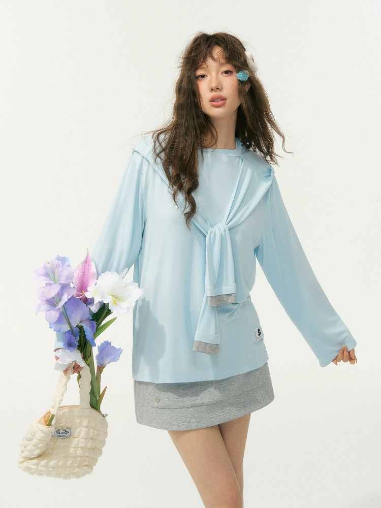 Lazy Style Layered Sun Protection Top - CHINASQUAD