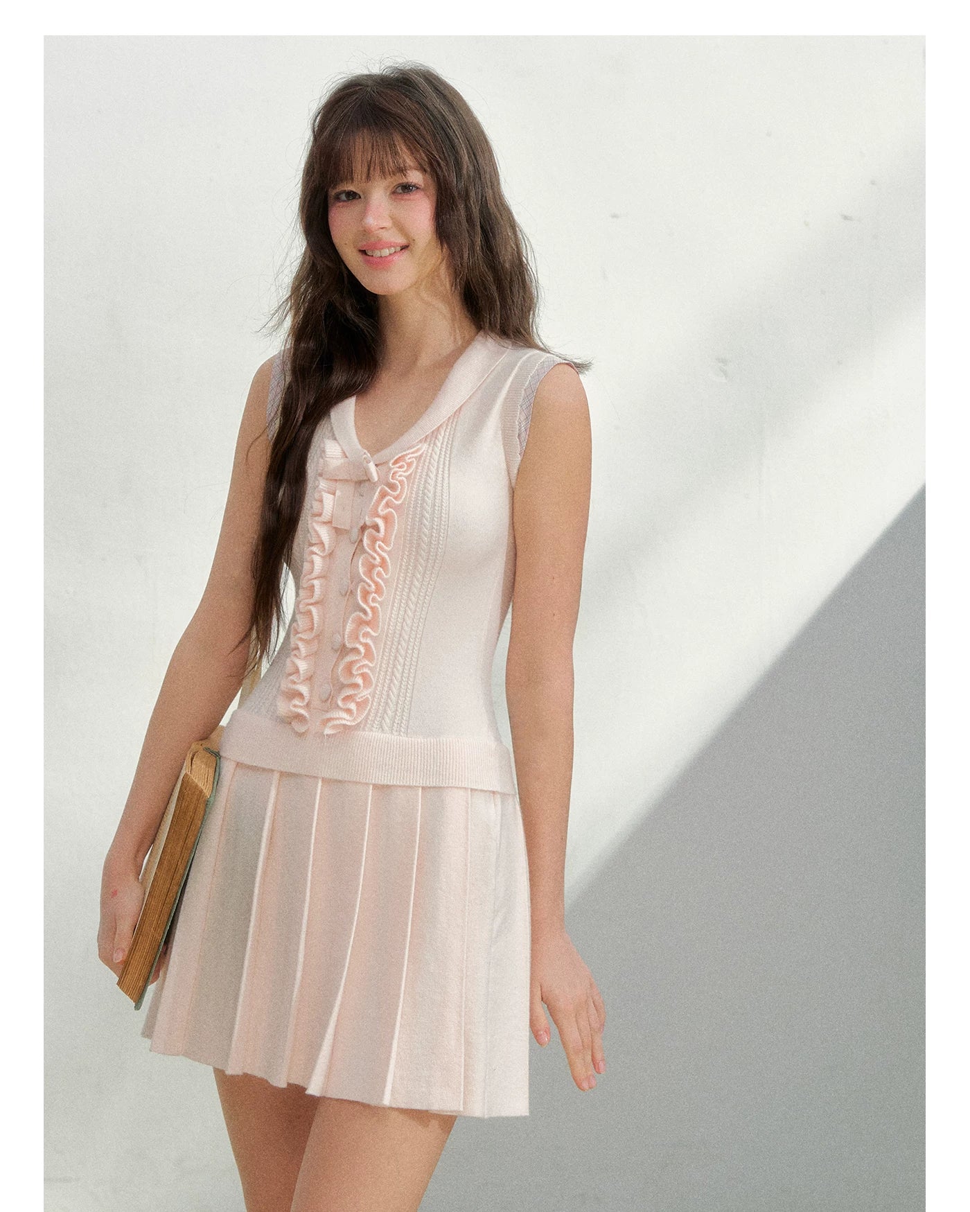 Blush Sakura Preppy Knit Dress