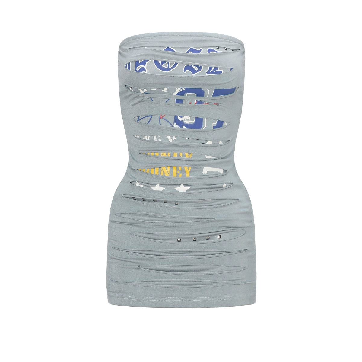 Punk Studded Bodycon Dress