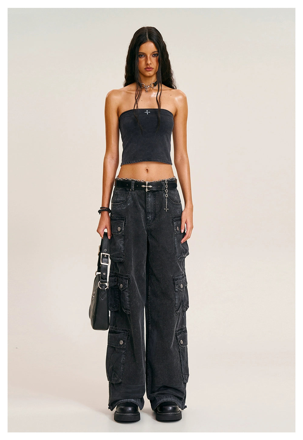 Storm Washed Strapless Bustier - CHINASQUAD