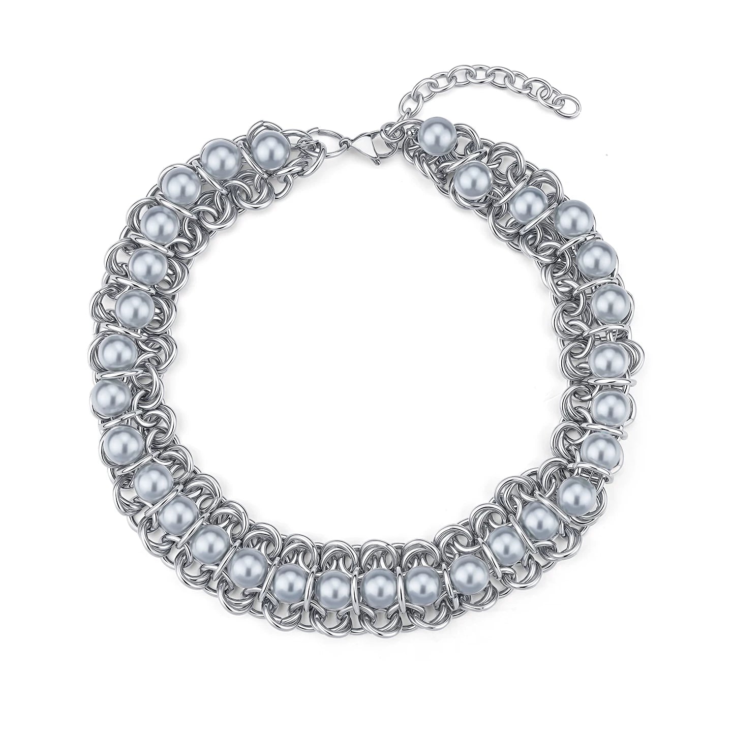 Minimalist Pearl Choker Necklace