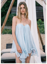 Thiri Chiffon Strapless Mini Dress - CHINASQUAD