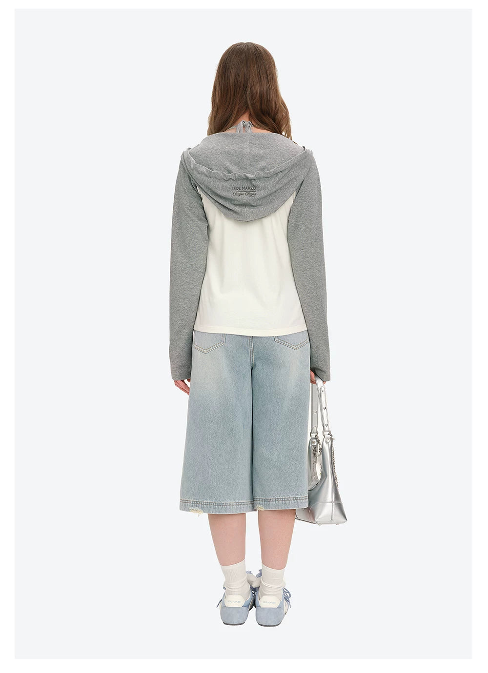 Raglan Sleeve Hooded Long Sleeve Tee