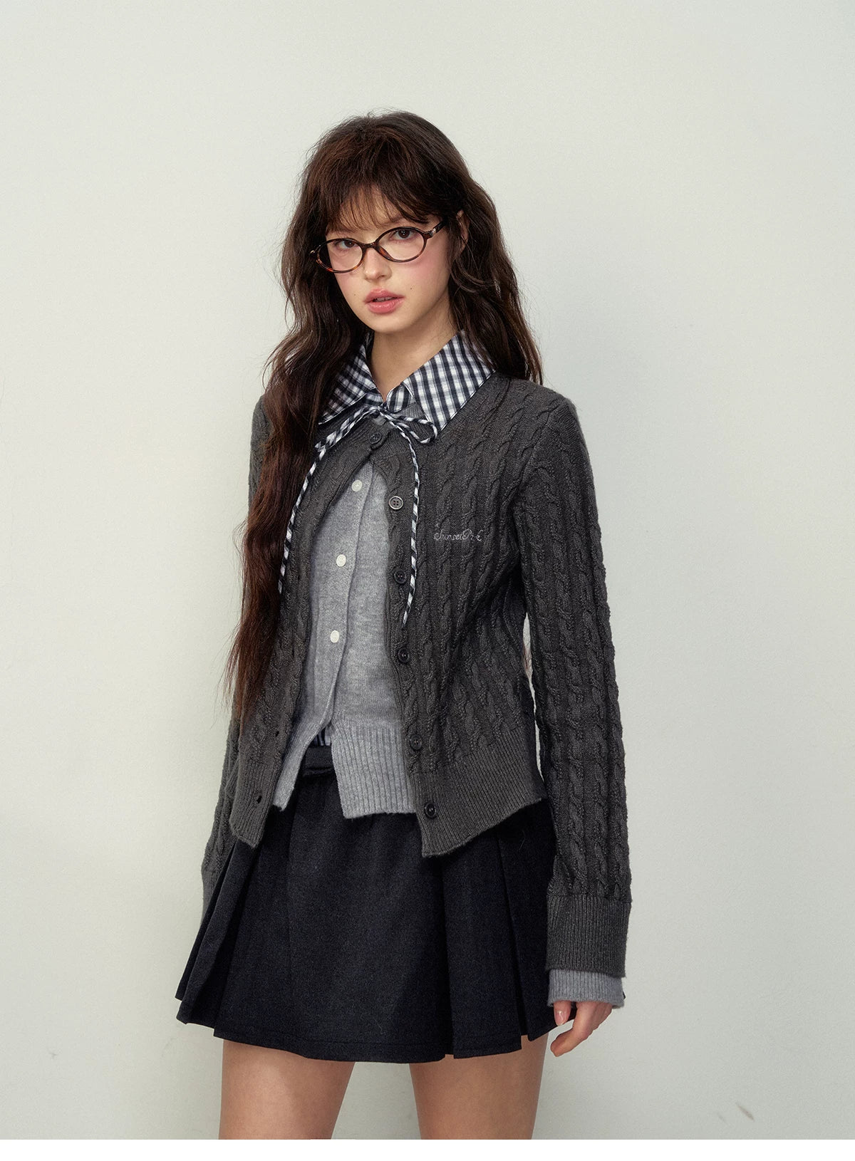 Preppy Layered Knit Sweater