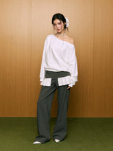 Lace Spliced Wide-Leg Pants - CHINASQUAD