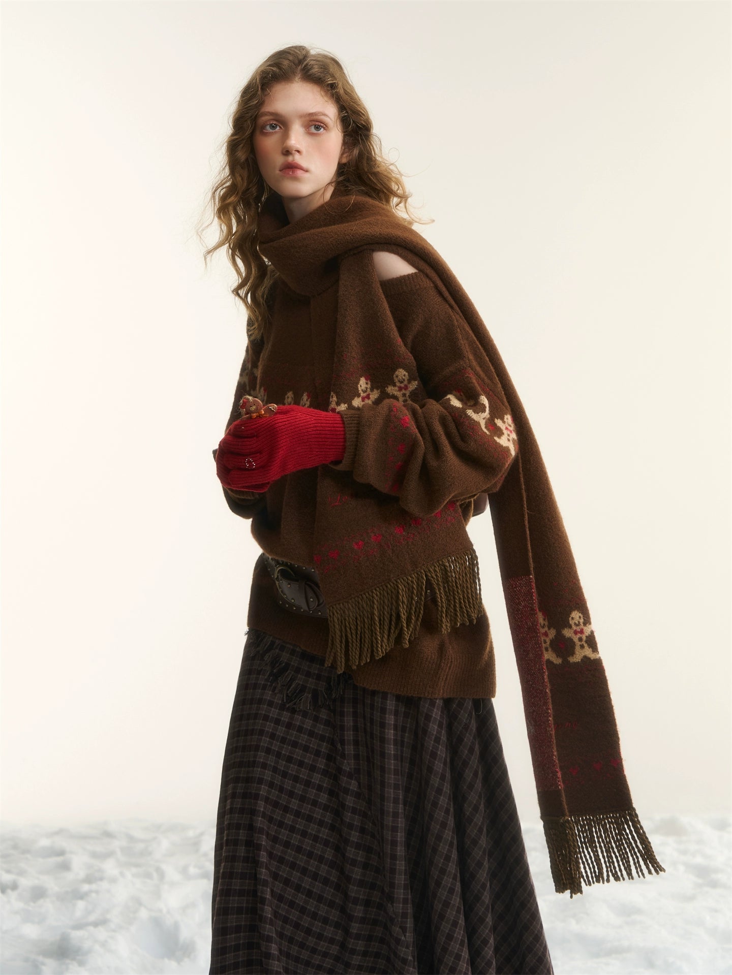 Wool-Blend Gingerbread Sweater