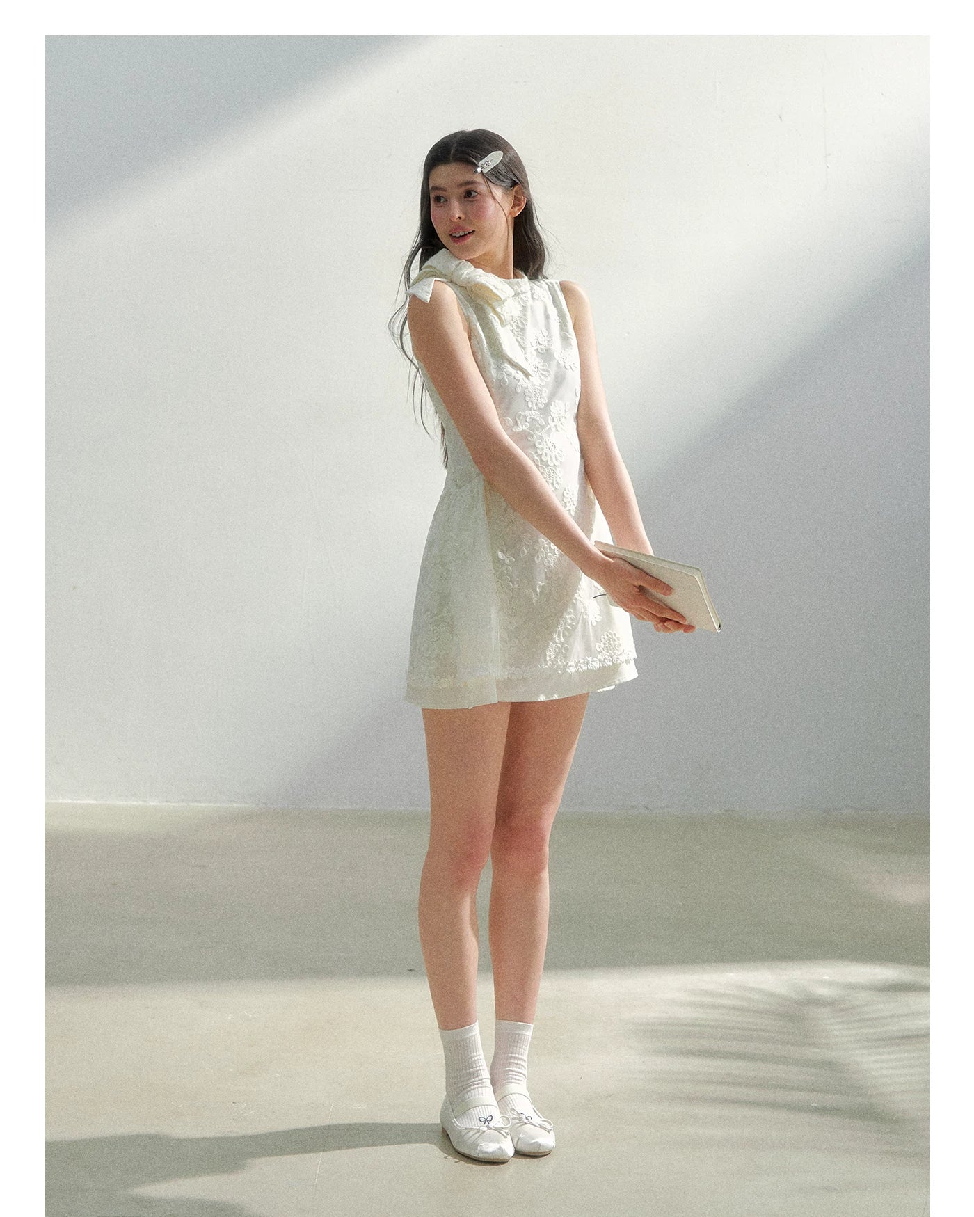 Spring Whisper Lace Embroidered Dress