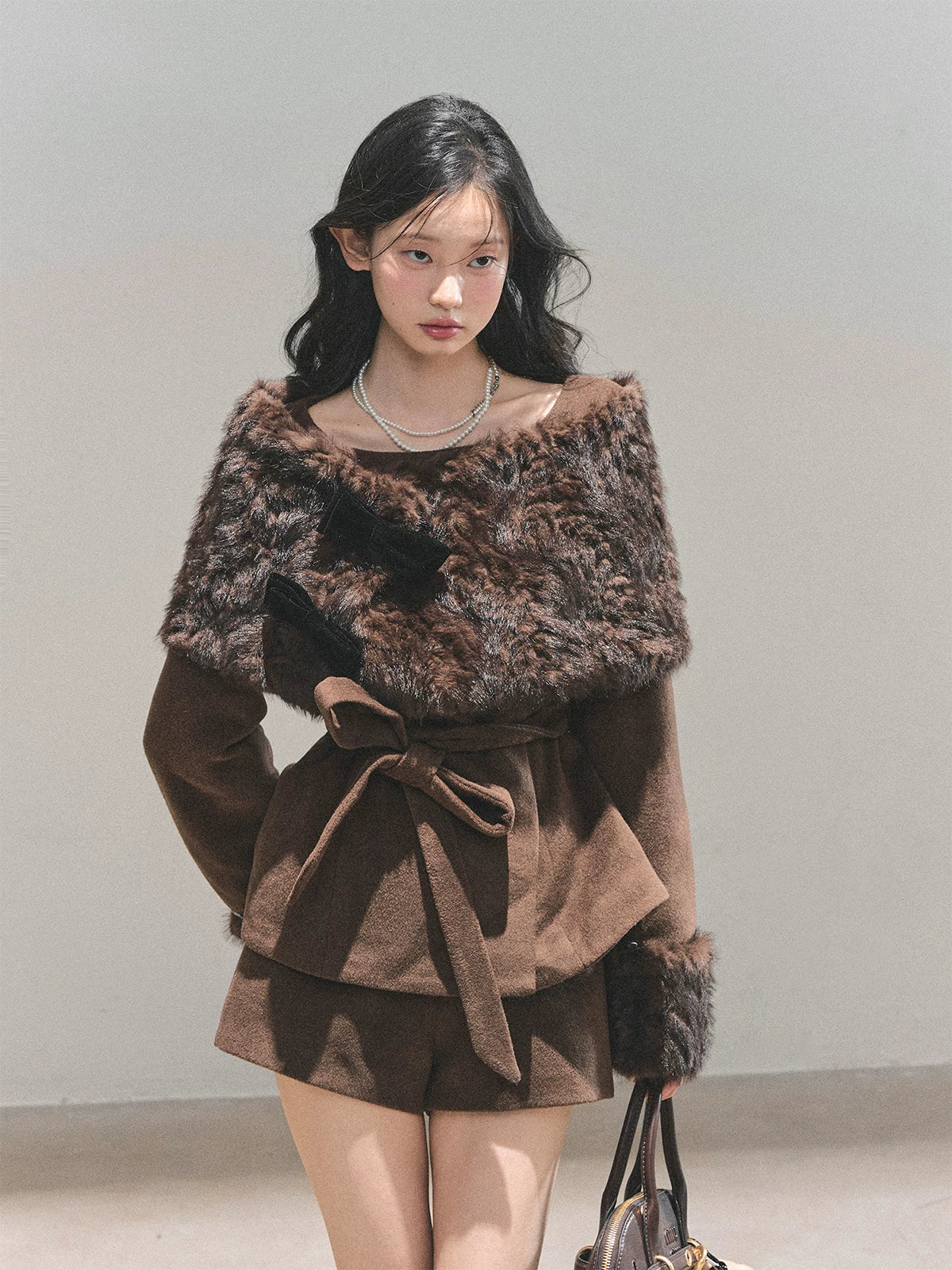 Light Luxury Cape Three-Piece Set