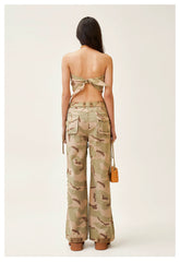 Ancient Myth Ink-splattered Drawstring Work Pants - CHINASQUAD