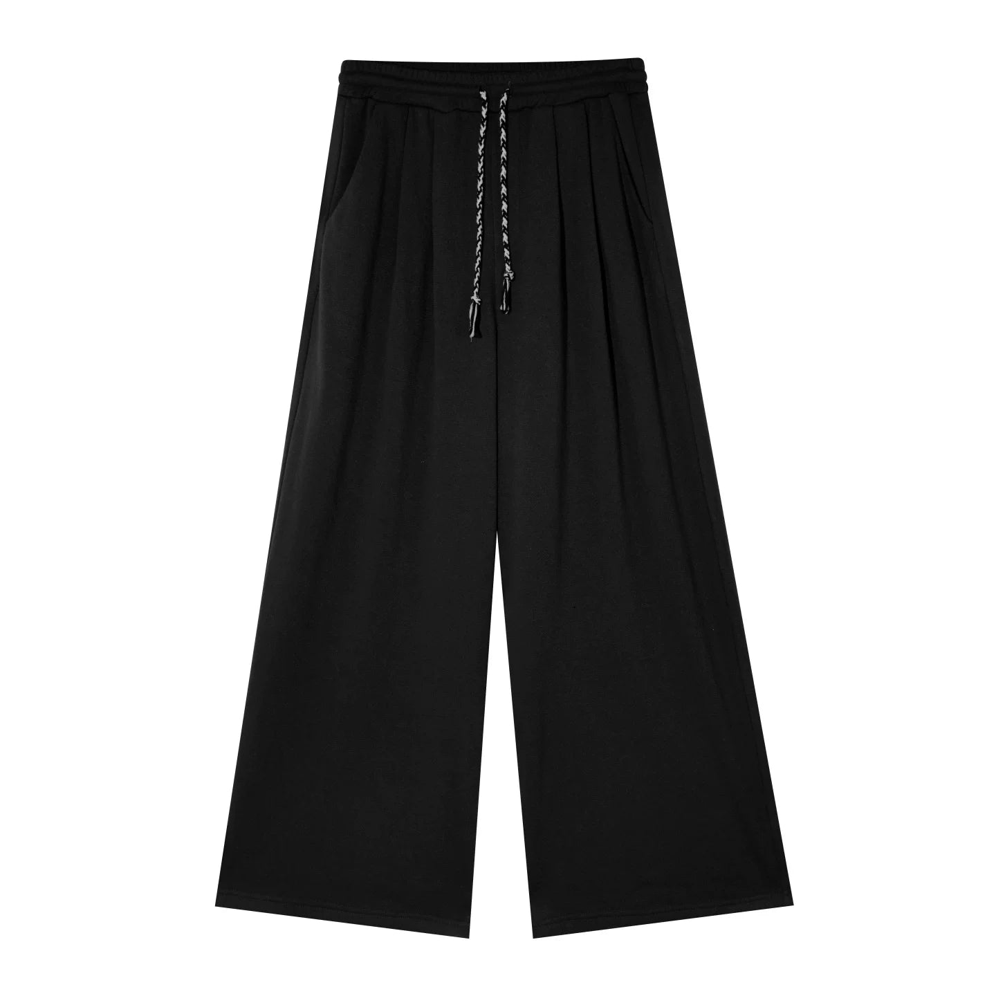 Layered-Effect Sweatshirt & Wide-Leg Sweatpants Set