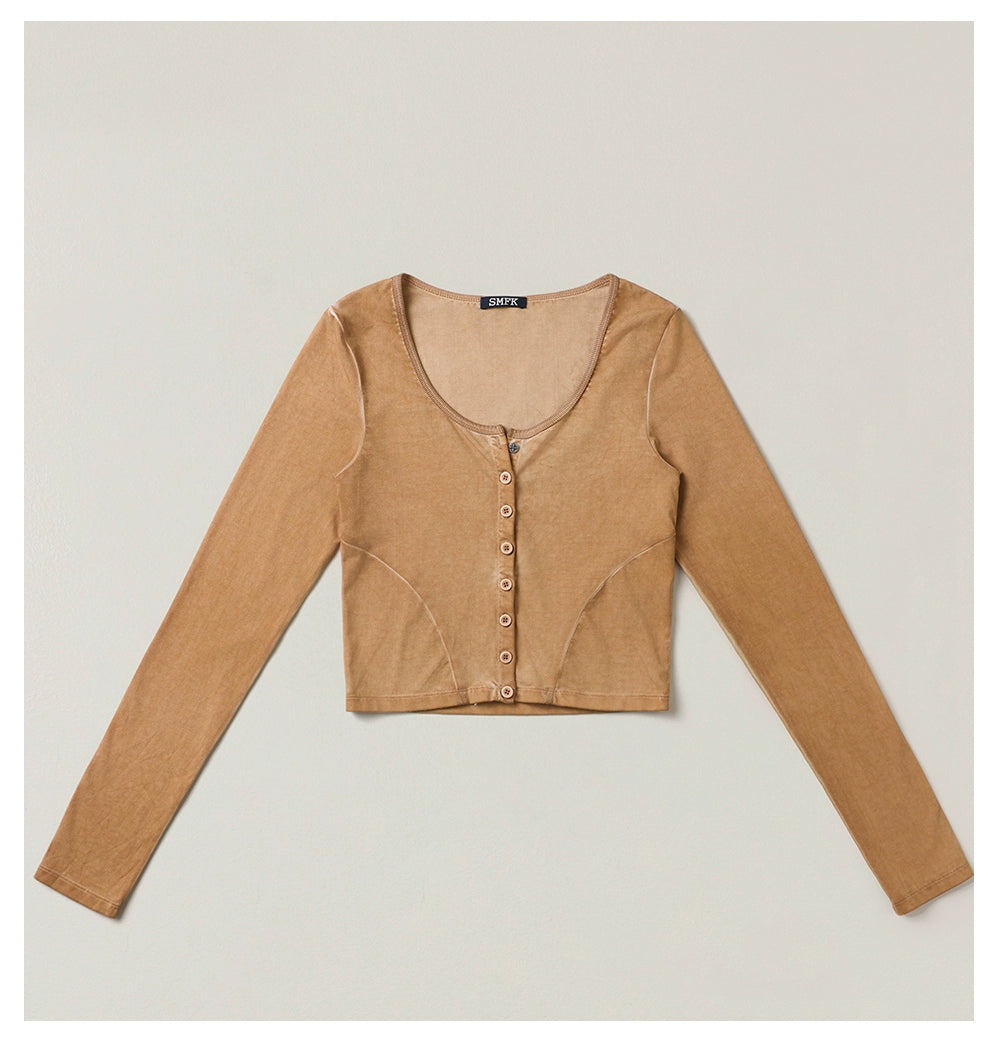 Hurricane Faded Fitted Cardigan