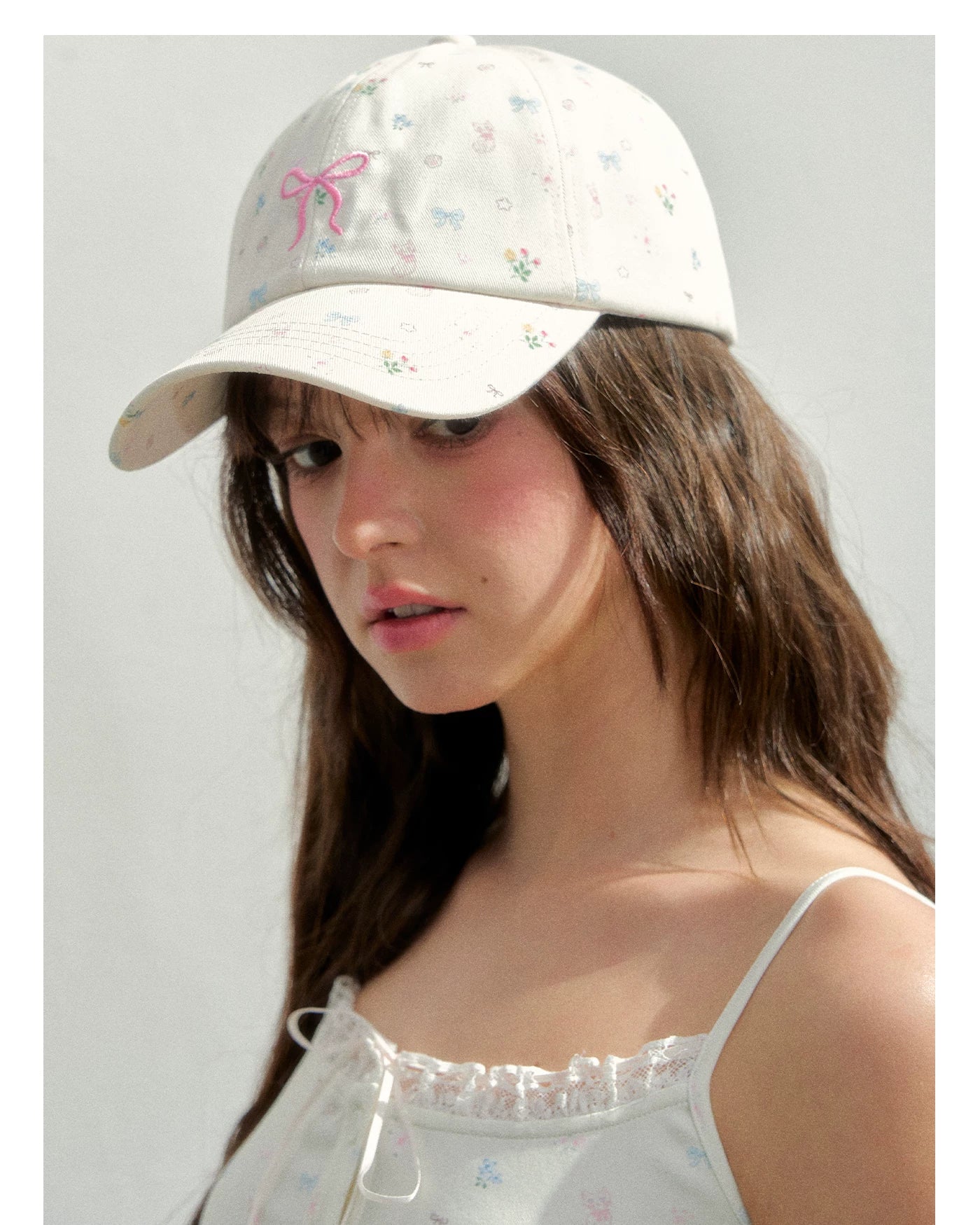 Vintage Floral Embroidered Girl Baseball Cap